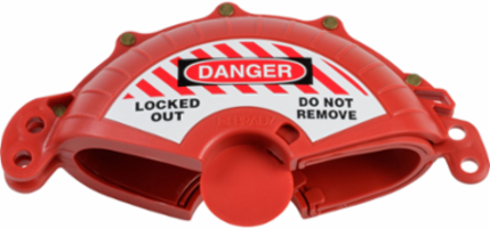 Collapsible Gate Valve Lockout Device, 3-7" Diameters