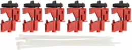 TagLock Circuit Breaker Lockout Devices, Multi-Pole, 6-Pack, 1.5 Inch Height