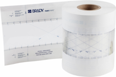 PaintStripe™: Stencil, 4 " x 500', Polyester, Continuous Line