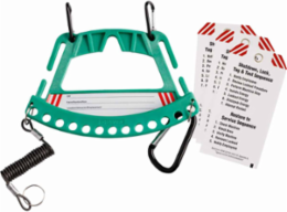Safety Lock and Tag Carrier, 5.25" H x 7.75" W, Green