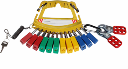 Safety Lock and Tag Carrier, 5.25" H x 7.75" W, Yellow