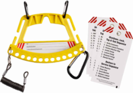 Safety Lock and Tag Carrier, 5.25" H x 7.75" W, Yellow