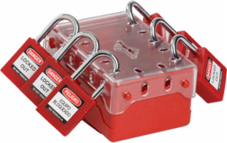 Ultra Compact Lock Box, Includes 6 Red Keyed-Alike Locks