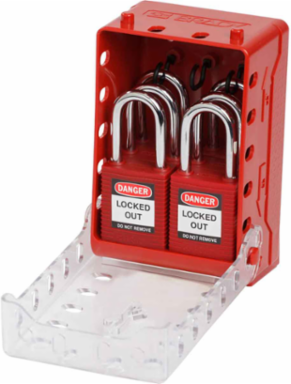 Ultra Compact Lock Box, Includes 6 Red Keyed-Alike Locks