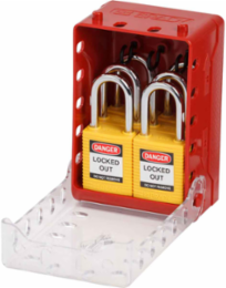Ultra Compact Lock Box, Includes 6 Yellow Keyed-Different Locks