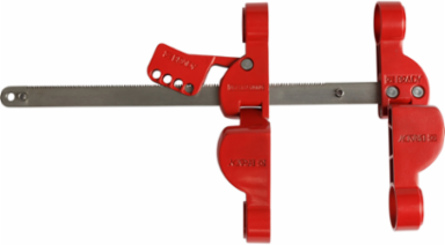Pipe Blind Flange Lockout Device, 14.75" H x 7" W