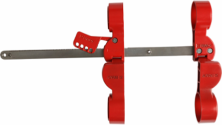 Pipe Blind Flange Lockout Device, 17.75" H x 8.5" W