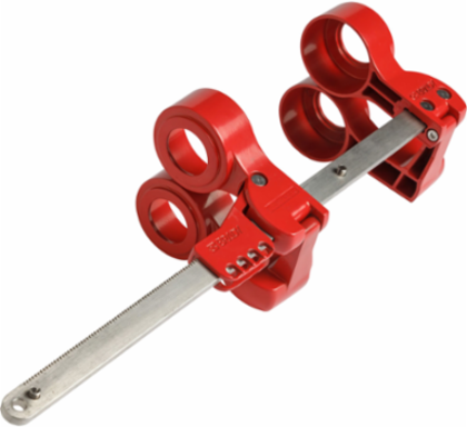Pipe Blind Flange Lockout Device, 17.75" H x 8.5" W