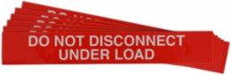 Pre-Printed SOLAR DO NOT DISCONNECT Warning Labels, 1"x6.5" Acrylic, 25Pk