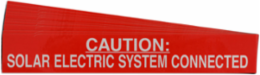Pre-Printed SOLAR SYSTEM CONNECTED Warning Labels, 1"x6.5" Acrylic, 25Pk