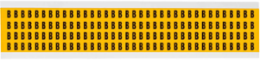 Pressure Sensitive Vinyl Letter Labels - 0.375 Inch H x 0.25 Inch W, Black on Yellow