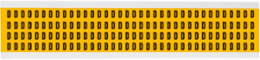 Pressure Sensitive Vinyl Letter Label - 0.25 Inch H, Black on Yellow, Durable Vinyl