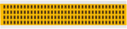 15 Series Vinyl Letter Labels, 0.375 Inch H x 0.25 Inch W, Black on Yellow, Outdoor Use