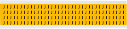Pressure Sensitive Vinyl Letter Labels, 0.25 Inch H, Black on Yellow, Outdoor Use
