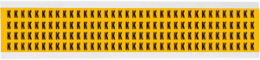 Pressure Sensitive Vinyl Letter Labels 0.25 Inch H Black on Yellow, Outdoor Use