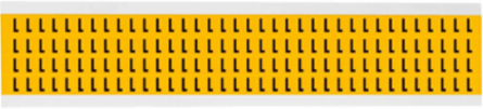 15 Series Pressure Sensitive Vinyl Letter Labels, 0.25 Inch H, Black on Yellow