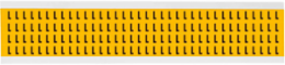 15 Series Pressure Sensitive Vinyl Letter Labels, 0.25 Inch H, Black on Yellow