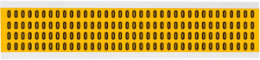 15 Series Vinyl Letter Labels, 0.25 Inch H, Black on Yellow, Weather-Resistant