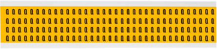 Pressure Sensitive Vinyl Letter Labels, 0.375 Inch H x 0.25 Inch W, Black on Yellow