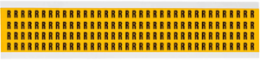 Pressure Sensitive Vinyl Letter Labels, 0.375 Inch H x 0.25 Inch W, Black on Yellow, R