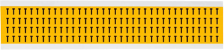 Pressure Sensitive Vinyl Letter Labels - 0.375 Inch H x 0.25 Inch W, Black on Yellow