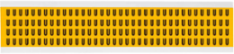 Vinyl Letter Labels 0.375 Inch H x 0.25 Inch W, Black on Yellow, Outdoor Use