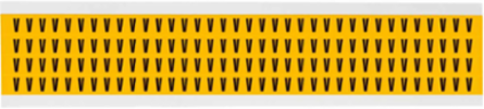 15 Series Vinyl Letter Labels, 0.375 Inch H x 0.25 Inch W, Black on Yellow