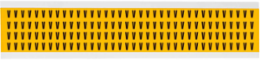 15 Series Vinyl Letter Labels, 0.375 Inch H x 0.25 Inch W, Black on Yellow