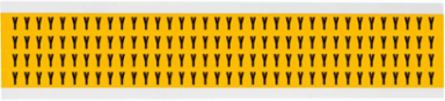 Vinyl Letter Labels, 0.375 Inch H x 0.25 Inch W, Black on Yellow, Outdoor Use