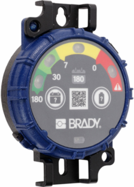 Inspection Timer with LED Lights, 180 Days, IP65 Rated, 3.625 in H x 2.5 in W