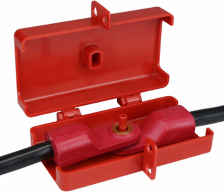 BatteryBlockTM Cable Lockout, Max Cord Dia 1.38 Inch, 24 Pk