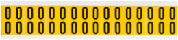 Pressure Sensitive Vinyl Number Labels 0.625 Inch H, Black on Yellow, 800 Labels/Pack