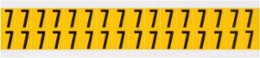 Pressure Sensitive Vinyl Number Labels 0.625 Inch H, Black on Yellow, 800 Labels/Pack