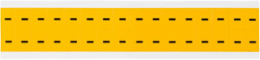 Pressure Sensitive Vinyl Dash Labels - 0.625 Inch Character Height, Black on Yellow, 800 Labels per Pack