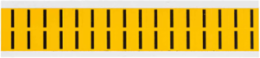 Vinyl Letter Labels - Black on Yellow, 0.625 Inch H, Outdoor Durable, 800 Labels/Pack