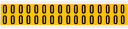 15 Series Vinyl Letter Label - 0.625 Inch H, Black on Yellow, 32 Labels per Pack