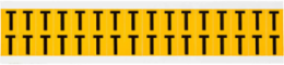Pressure Sensitive Vinyl Letter Labels 0.625 Inch H, Black on Yellow, 800 Labels/Pack