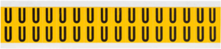 Vinyl Letter Labels 0.625 Inch H, Black on Yellow, 800 Count, Permanent Adhesive