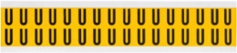Vinyl Letter Labels 0.625 Inch H, Black on Yellow, 800 Count, Permanent Adhesive