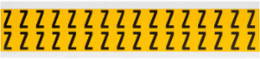 15 Series Vinyl Letter Labels 0.625 Inch H, Black on Yellow, 800 Labels/Pack