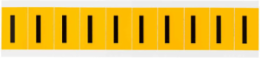 Pressure Sensitive Vinyl Letter Labels, Black on Yellow, 1.5 Inch H x 0.875 Inch W, 250 Labels/Pack
