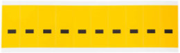 15 Series Pressure Sensitive Vinyl Dash Labels, 1.938 Inch H, Black on Yellow, 250 Labels/Pack