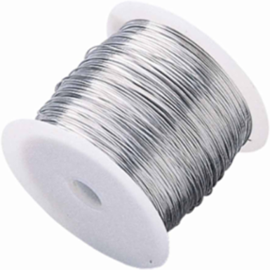Pipe Marker Fastener Wire, 0.032" W x 1800' L, Stainless Steel