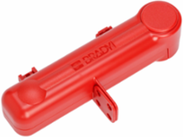 Butterfly Valve Lockout Device, ABS Plastic, 8 in Max Valve Size, Red