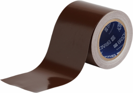 GuideStripe™ Floor Tape 4 in W x 100 ft L Vinyl Brown