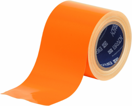 GuideStripe™ Floor Tape 4 in W x 100 ft L Vinyl Orange