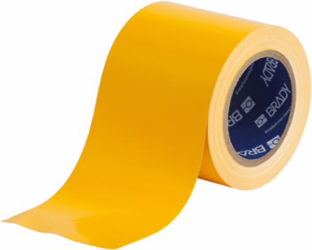 GuideStripe™ Floor Tape 4 in W x 100 ft L Vinyl Yellow
