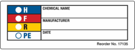 NFPA label, Roll of 1000 Labels