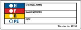NFPA label, Roll of 1000 Labels