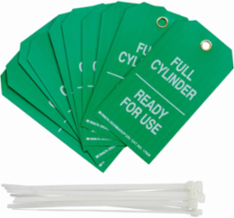 Cylinder Status Tags, FULL CYLINDER READY FOR USE